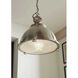 Medal 1 Light Brushed Nickel Pendant Ceiling Light
